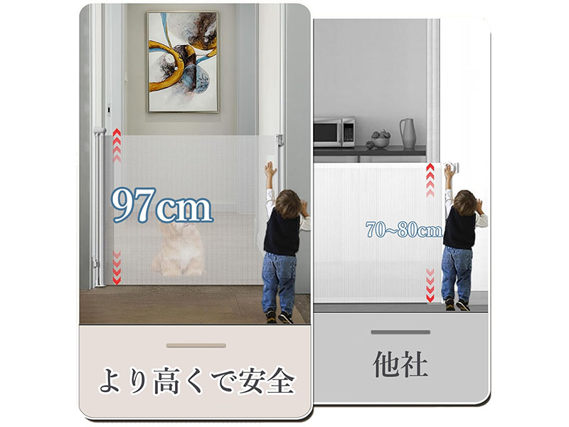 えりんぎページ Amazon.co.jp: NIEPAN ベビーゲート ロール式 階段用 穴あけ不要