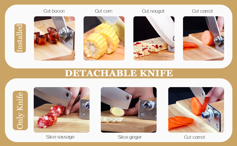 Moongiantgo Biltong Slicer Beef Jerky Cutter with Builtin