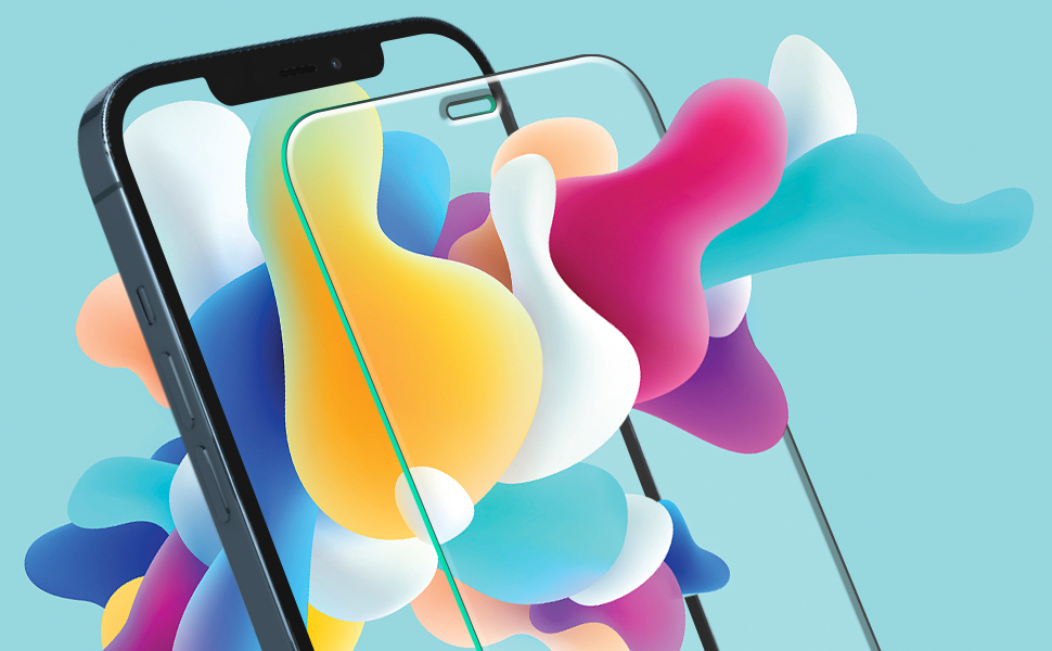 (2 Pack) KATIN Glass Screen Protector for iPhone 12, iPhone 12 Pro