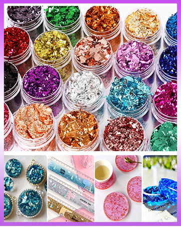 20 colors foil flakes