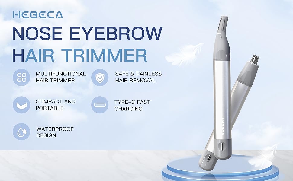 nose hair trimmer for men, facial hair removal for women