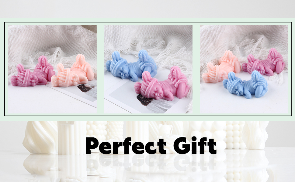 Sleeping Baby Silicone Candle Mold