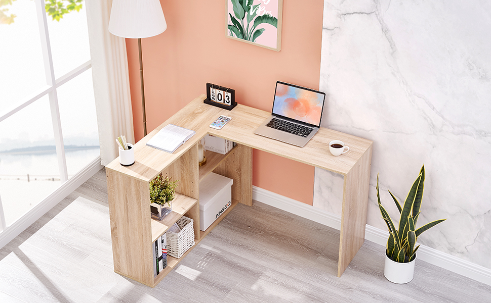 Aingoo Corner Desk L Shaped Desk Computer Desk for Home Office