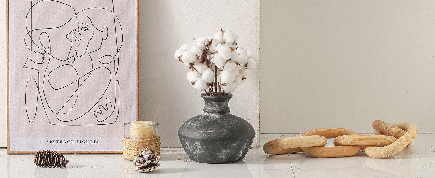 Ceramic Vases Home Decor6" Rustic VaseFarmhouse Decor