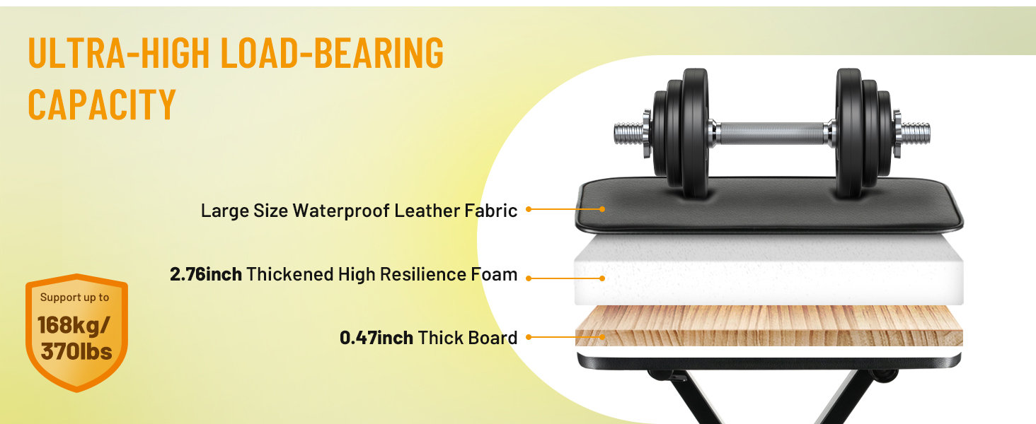 CAHAYA Keyboard Bench XStyle 3.5in Thick Padded Cushion