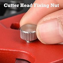 Chamfer Plane for Wood - Edge Corner Flattening Tool with Auxiliary Locator, Woodworking Hand Planer for Quick Edge Planing and radian Corner Plane Trimming (Black) 15 Cutter Head Fixing Nut