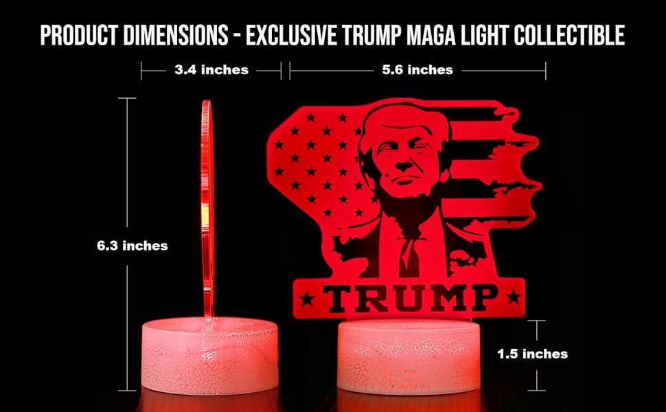 Product Dimensions Exclusive Trump MAGA Light Collectible
