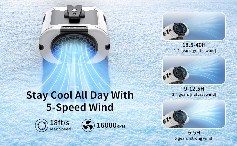 Stay Cool All Day With 5-Speed Wind