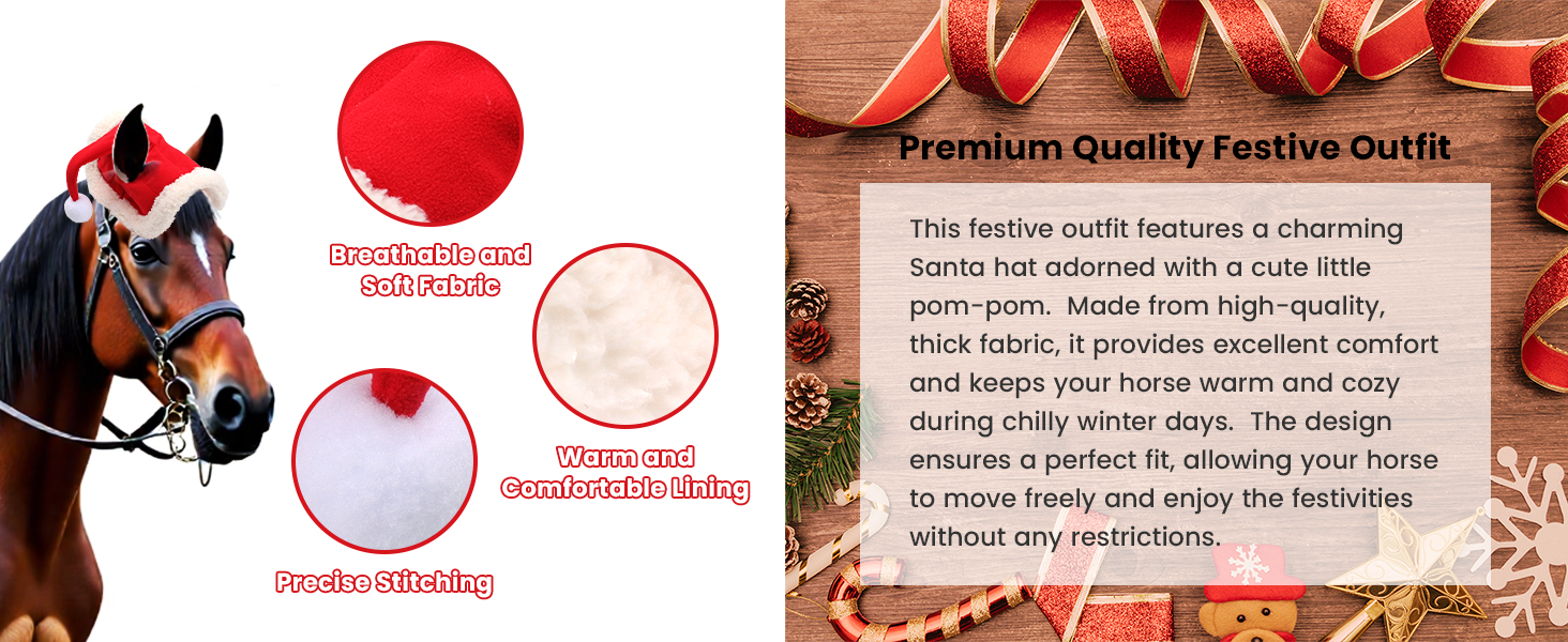 Christmas horse decoration