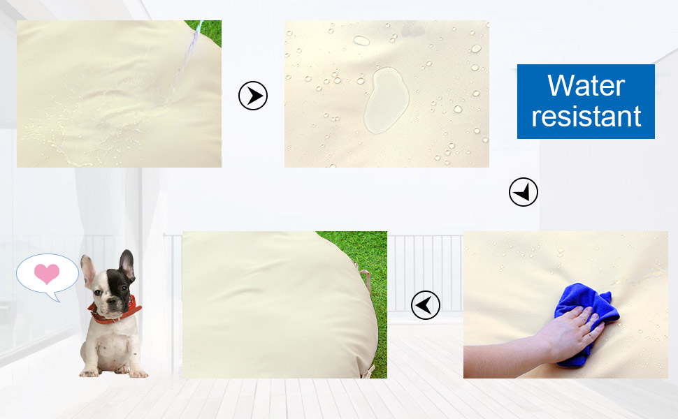 HILUHIDI Papasan Cushion Cover Only, WaterResistant