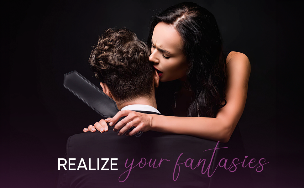 adult paddle sex paddle bedroom play couples leather black flogger