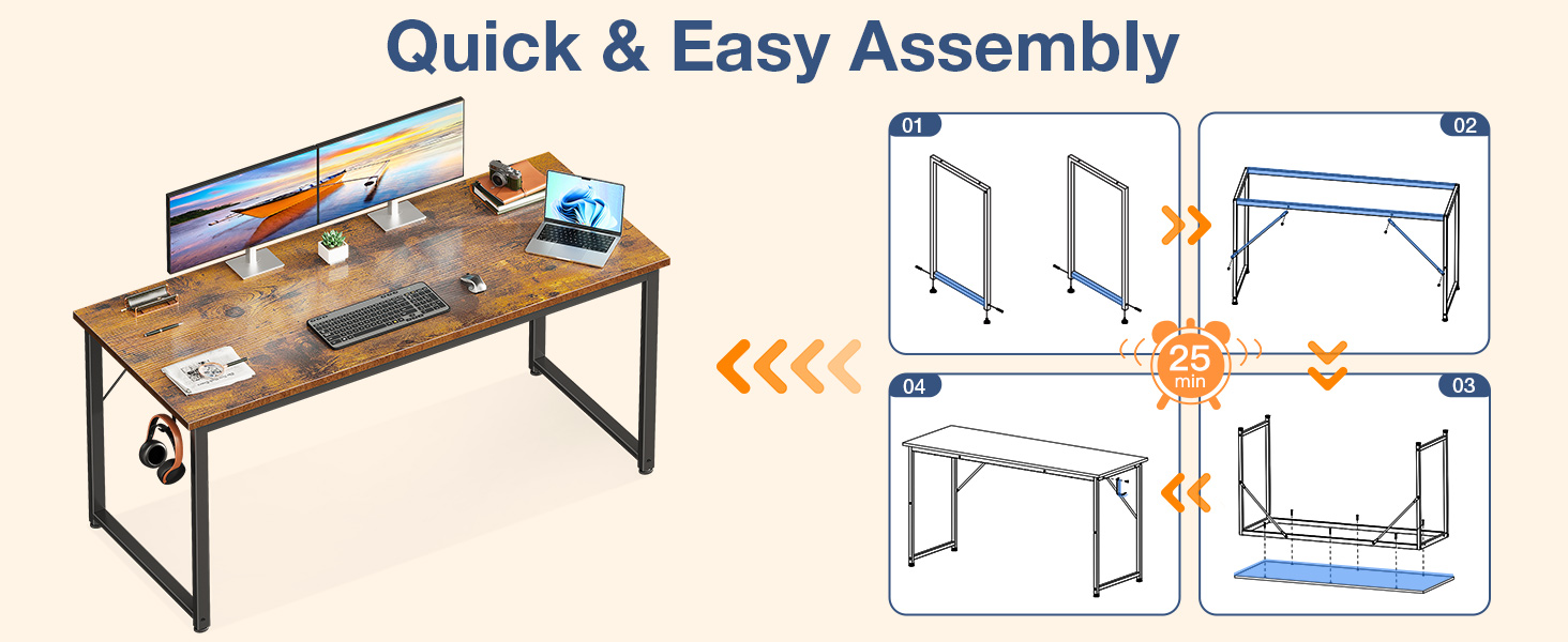 Easy to assemble desk