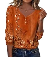 Zeagoo Women Tops Loose Fit Long Sleeve V Neck T Shirts Business Casual Blouses Dressy Fall Fashi...