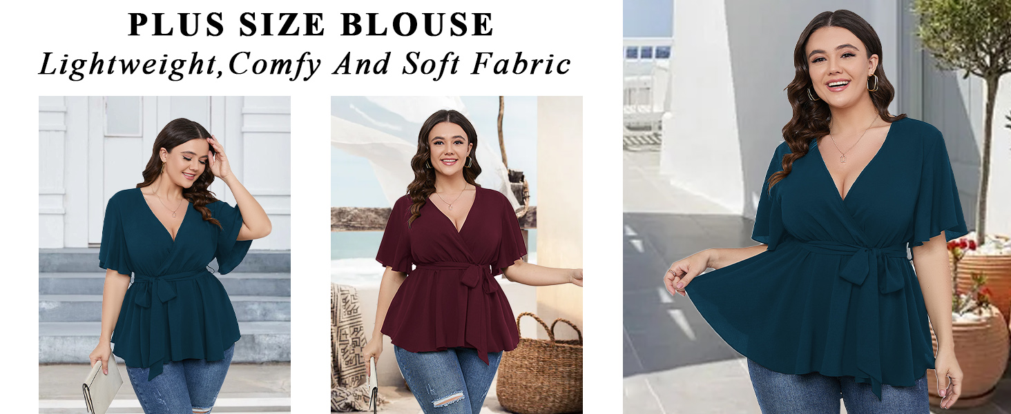 PLUS SIZE BLOUSES FOR WOMEN