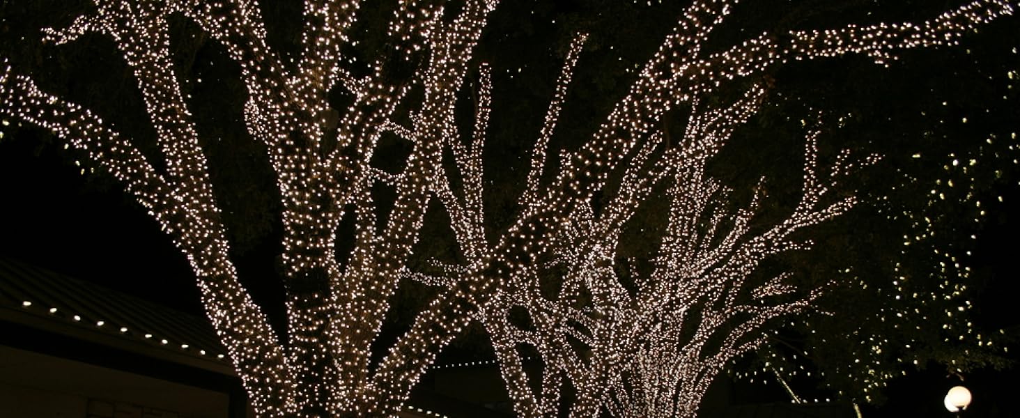 LED 5mm warm white mini lights on brown wire 100 bulb set for professional displays