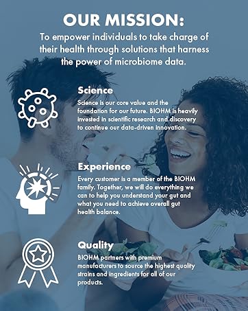 Biohm cience clinically tested gut health support supplement
