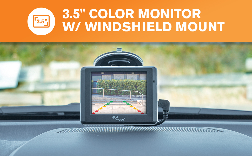 YADA Car Backup Camera, Digital Wireless with 3.5" Dash