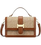 KKXIU Top Handle Straw Crossbody Bags for Women, Summer Straw Purses and Handbags Shoulder Clutch...