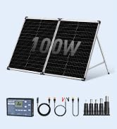 Amazon.com : DOKIO 100W Portable Foldable Solar Panel Kit