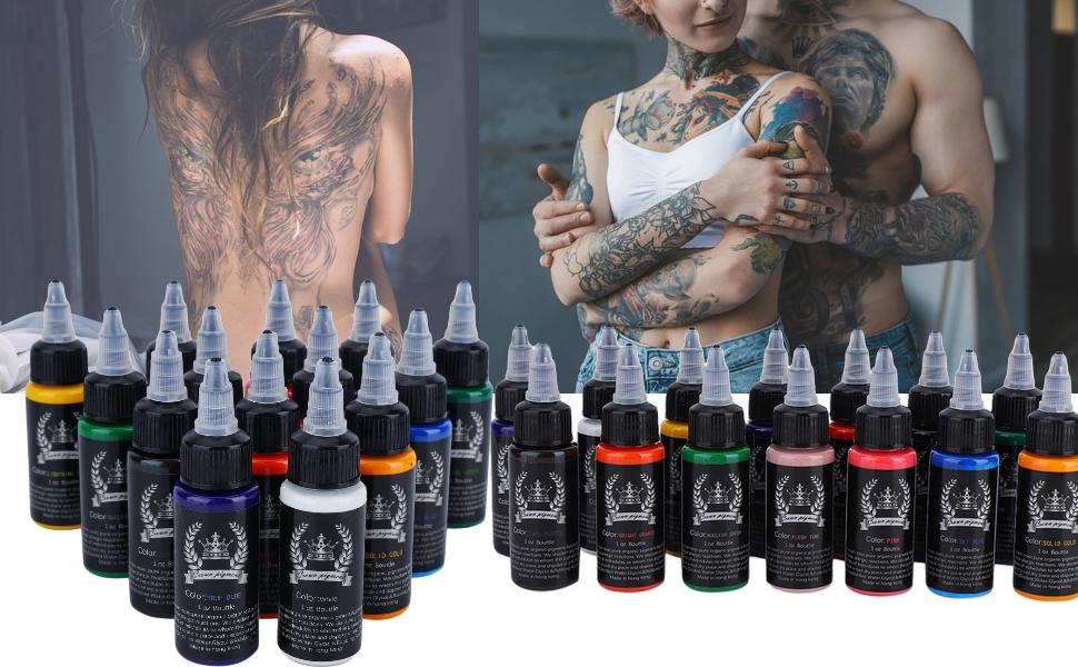 30Ml/Bottle 14 Colors Tattoo Ink Set,Professional Makeup Tattoo Ink