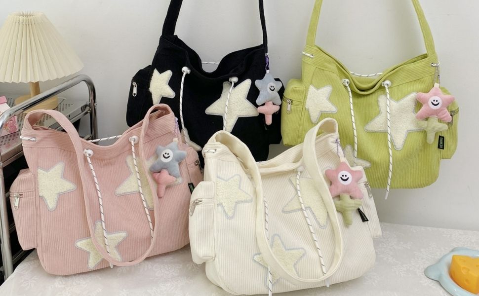 cute corduroy bag shoulder tote
