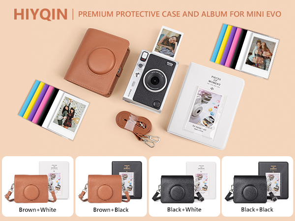 instax mini Evo本体＆ケース＆おまけ付き Amazon.com : HIYQIN Mini Evo Protective Case and Accessories for