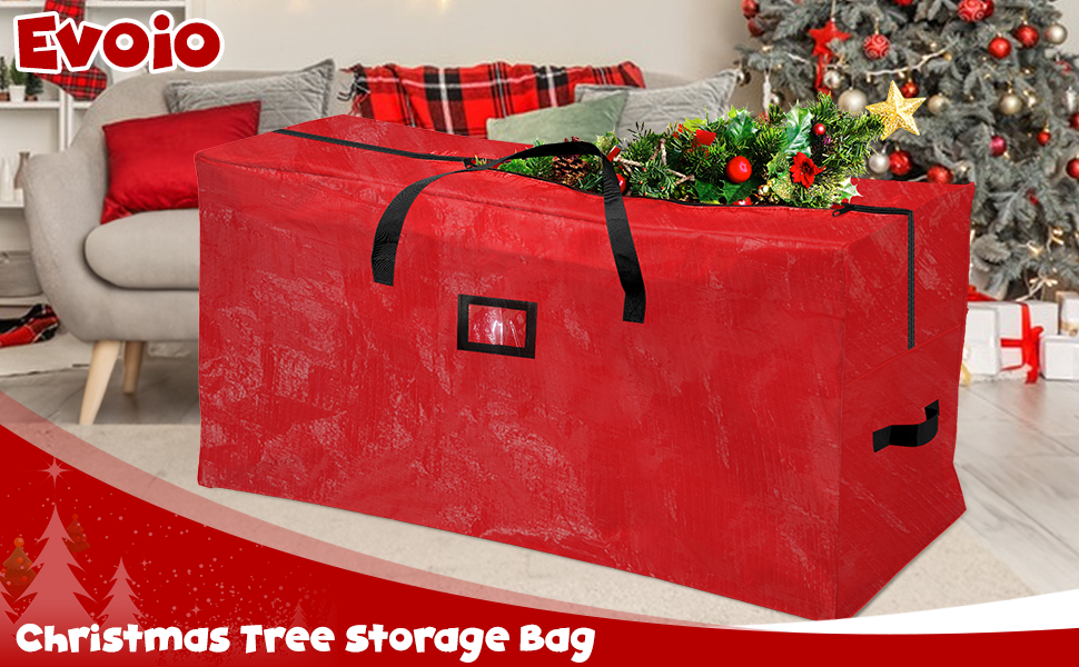 Evoio Christmas Tree Storage Bag, Heavy Duty Xmas Tree Bag with Zipper