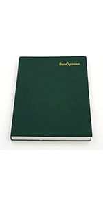 Green Large Blank Notebook
