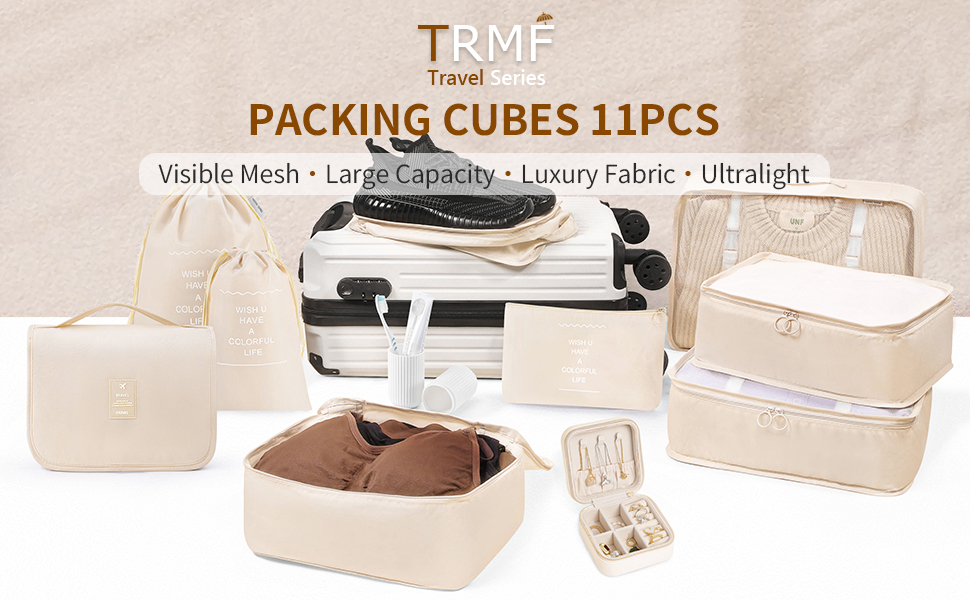 packing cubes 11 set suitcase organizers luggage organizer bags for travel