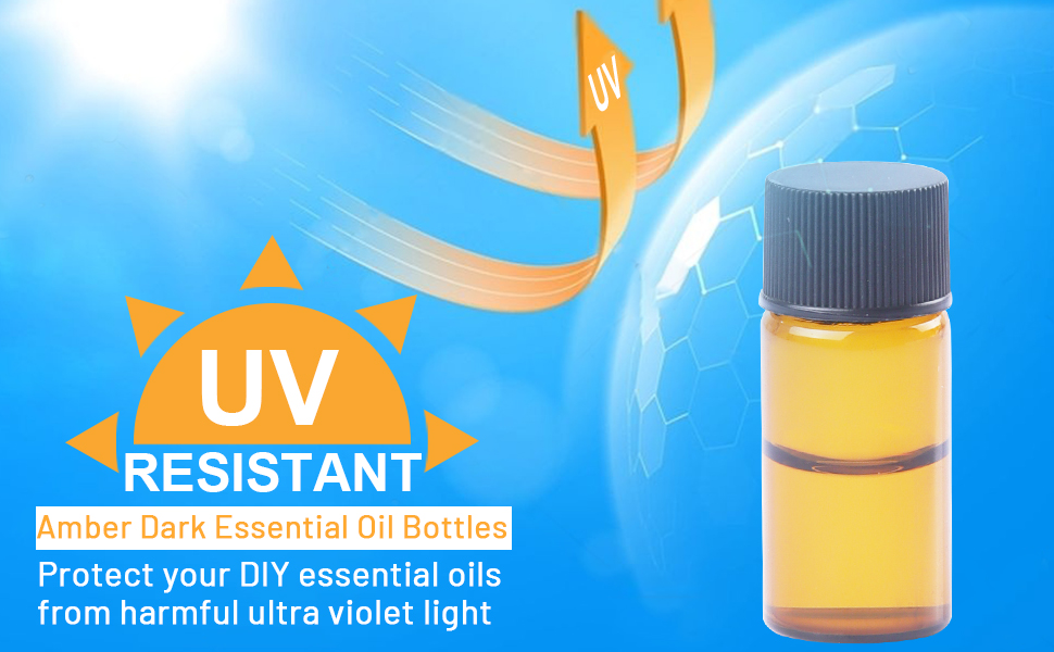 CDBOVID 100 Pack Essential Oil Bottles with 2 Droppers