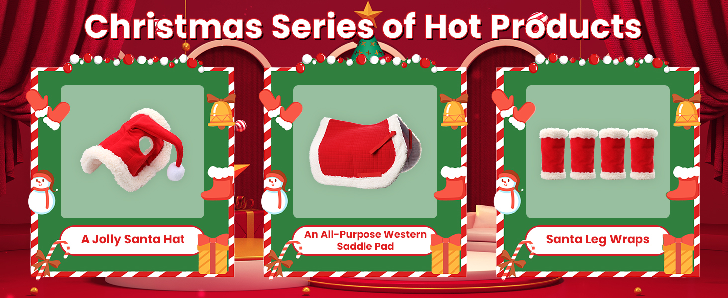 Christmas horse decoration