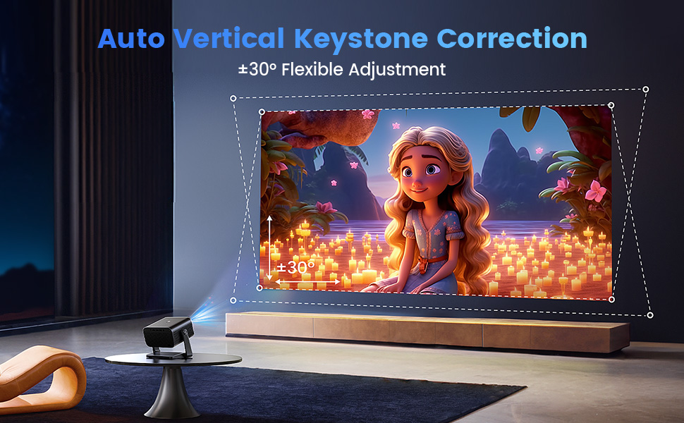 Automatic vertical Keystone Correction