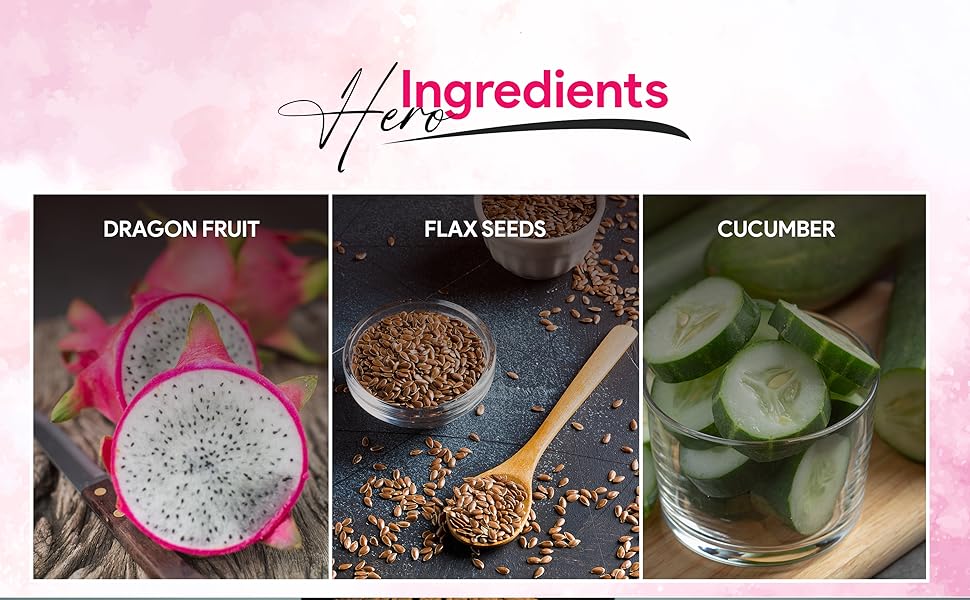 sunscreen hero ingredients dragon fruit flax seeds cucumber for all skin types for women men