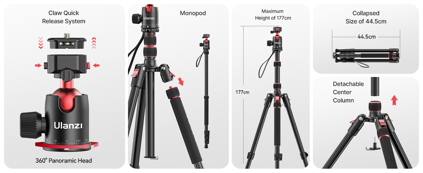 ULANZI TT31 Claw Quick-Release Camera Tripod