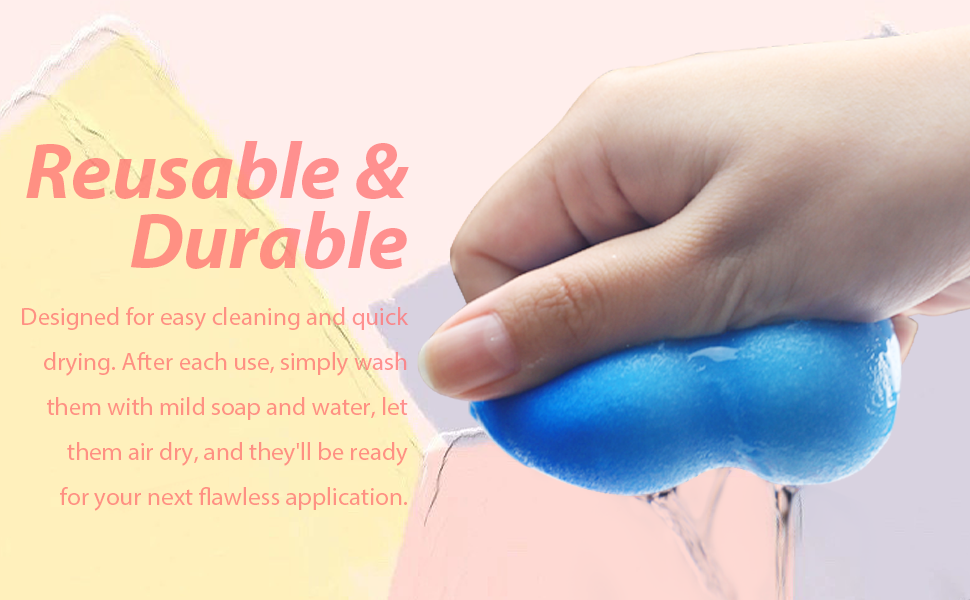 Makeup Sponge, 4 pcs Beauty Blenders Make Up Sponges for Foundation