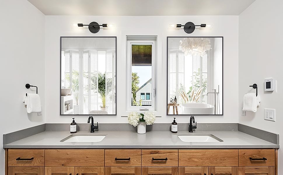  Modern Vanity Mirror for Bedroom Bathroom Living Room Entryway Hangs 