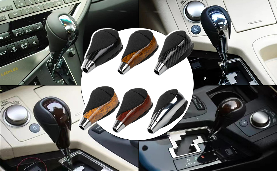 muge racing Gear Shift Knob Resin Leather for Most Lexus