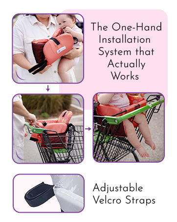 Shopping Cart &amp; High Chair Cover for Baby Boy &amp; Girl JoSeat Store Seat. for Grocery Carts