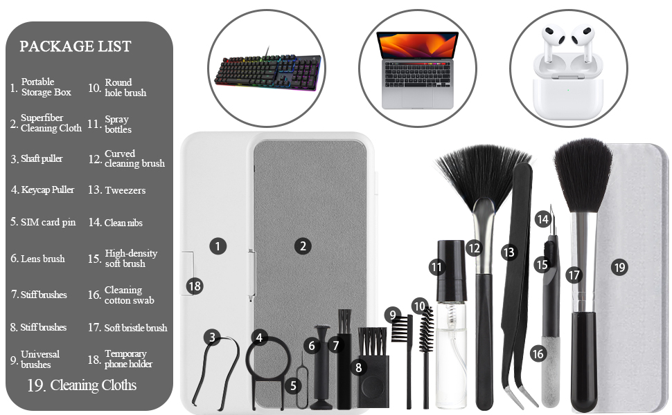 Excefore Keyboard Cleaning Kit Laptop Cleaner,Keep your devices