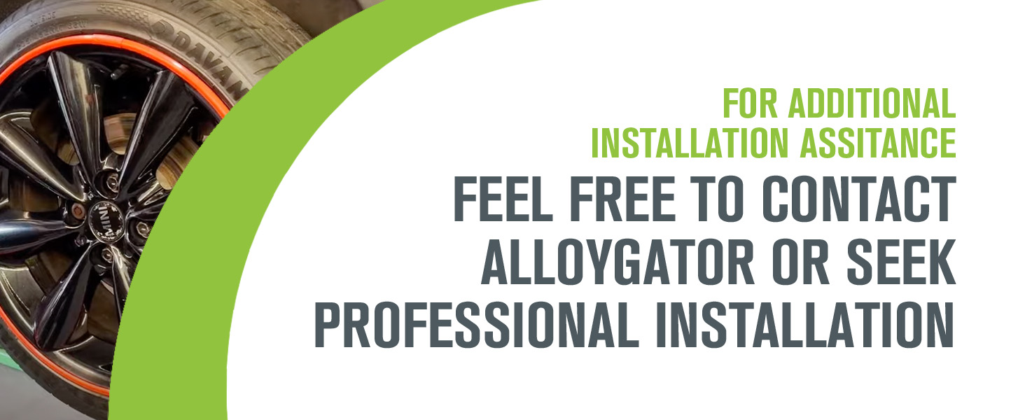 AlloyGator Rim Protector Car Wheels Avoid Scratches Scuffs Curb Rash Rim Protectors