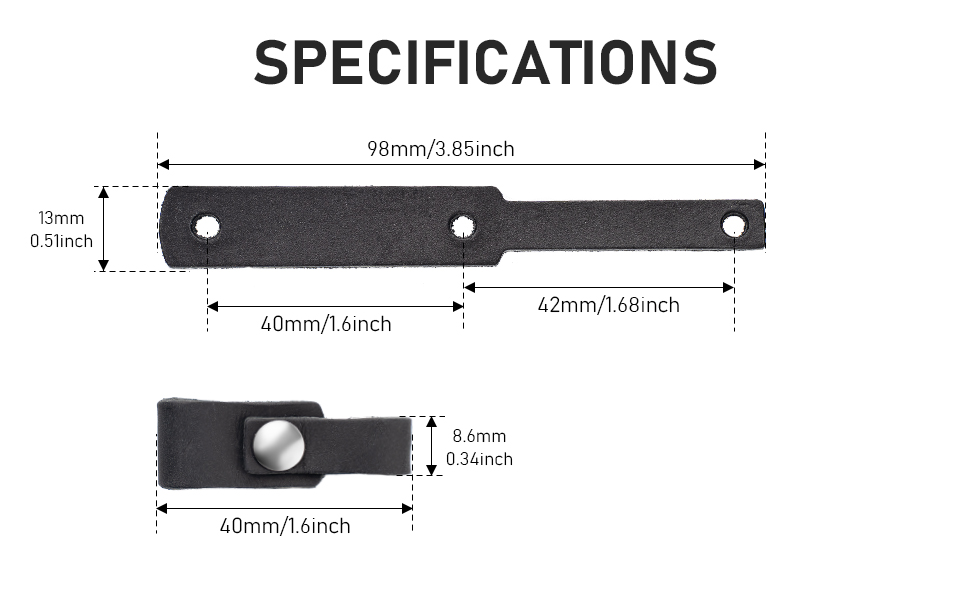FEGVE Car Key Fob Keychain Holder, Titanium Key Chains Clip