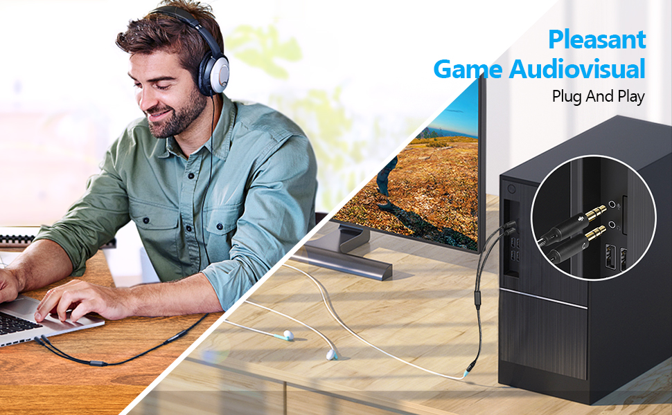 Headphone Splitter for Computer