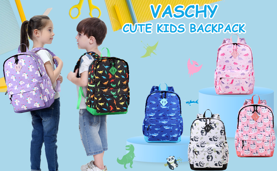 Toddler Backpack for Girls,VASCHY Cute Lightweight Water Resistant