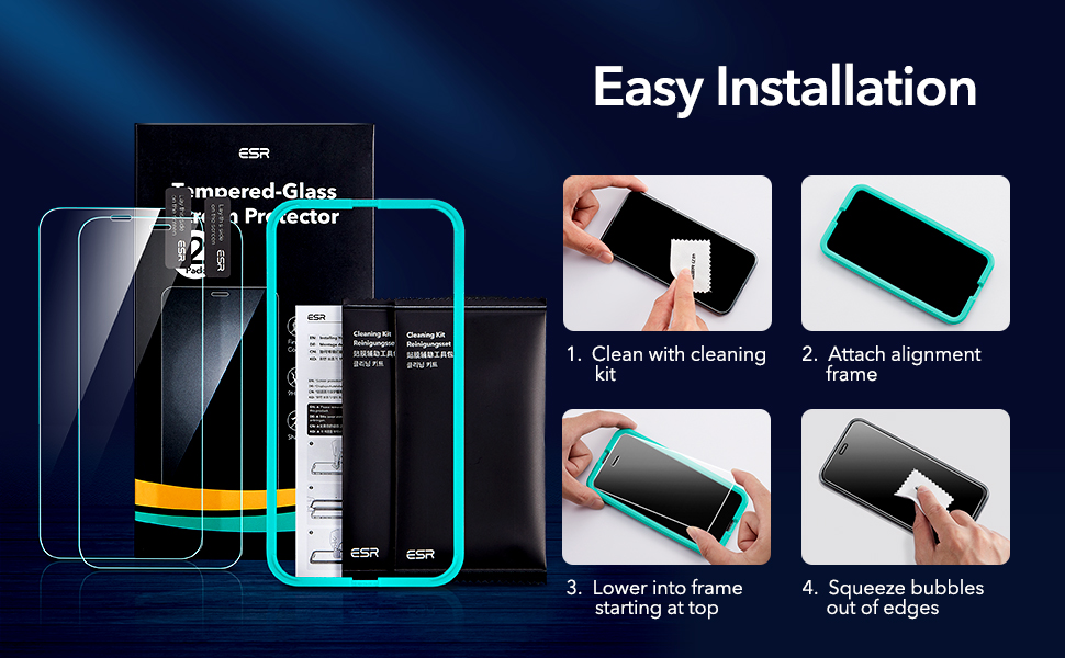 ESR TemperedGlass for iPhone 11 Screen Protector/iPhone XR Screen