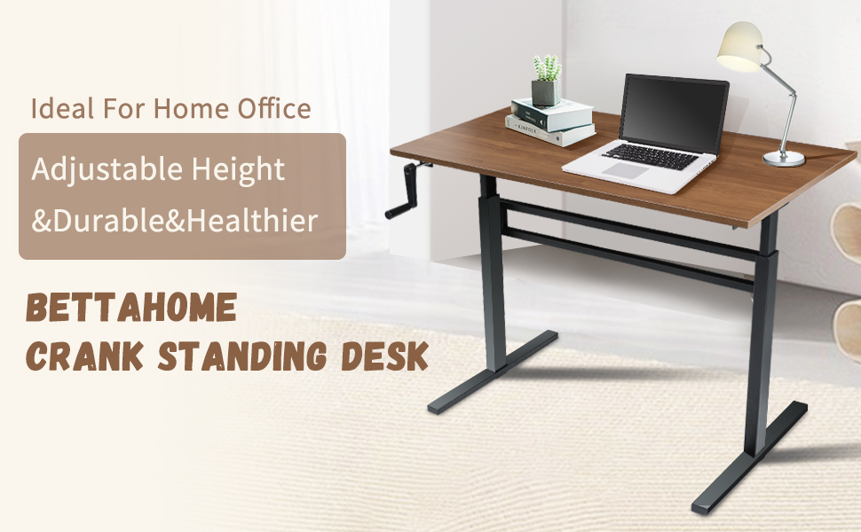 ERGO COMFY Manual Height Adjustable Standing Desk, 48 x 24