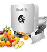 Anatole Electric Vegetable Slicer Commercial Fruit Cutter Stainless Steel 0-0.4'' Thickness Adjus...