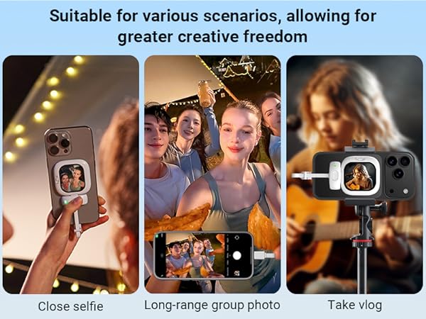 自撮りモニター Founist Vlogmate Mini iPhone 71k+vsUh-AL.jpg_BO30,255,255,