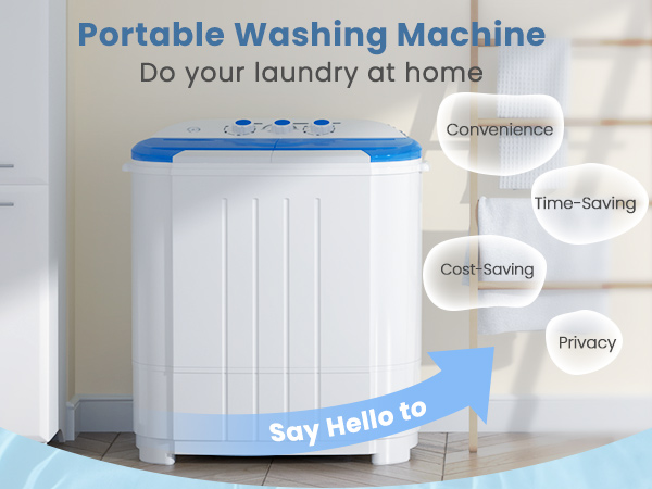 Amazon.com: Zynkez Portable Washing Machine, 14Lbs Compact Twin