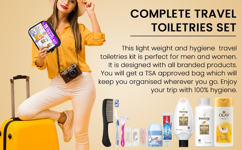 Travel size toiletries