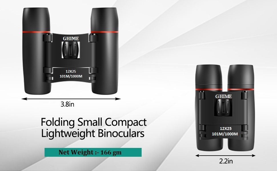 Buy Ghime Binoculars for Long Distance 12x25 Compact Binocular Small